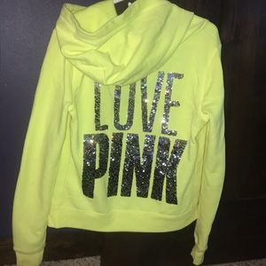 Neon yellow PINK Zip-Up